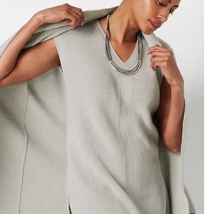 Sweater Set J.Jill Wearever Ribbed Pullover Cardigan Marble Grey Small